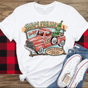 Farm Fresh Christmas Trees - Red truck