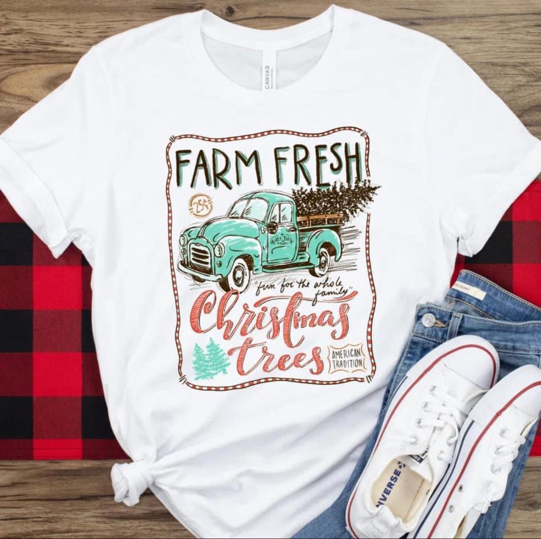 Farm Fresh Christmas Trees - Blue truck