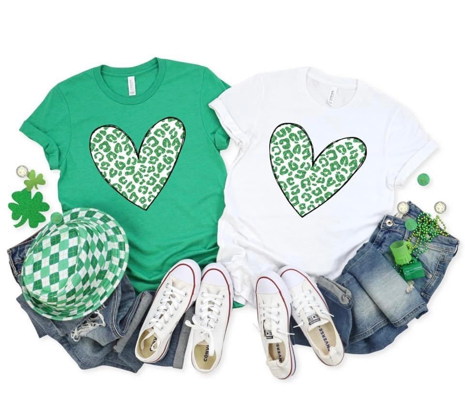 Green leopard heart