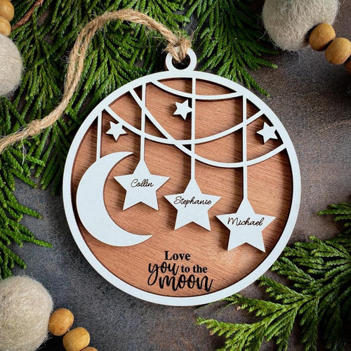 Stars and Moon ornament