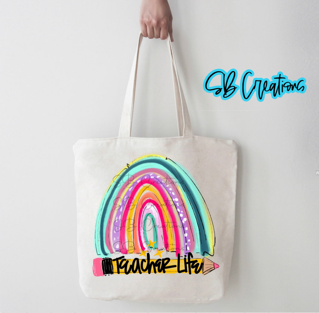 Teacher Life tote bag