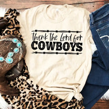 Load image into Gallery viewer, Thank the lord for COWBOYS