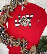 Load image into Gallery viewer, JOY striped with leopard