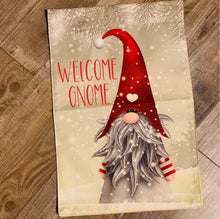 Load image into Gallery viewer, Christmas gnome garden flag