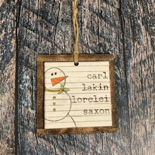Load image into Gallery viewer, Framed personalized ornament