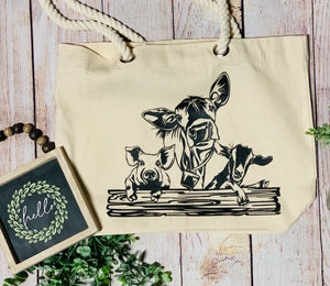 Farm Trio tote bag